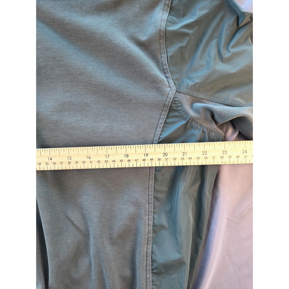 Athleta Womens Half‎ Zip Sweatshirt Green Hybrid Triumph Cinch Waist Pullover S - Picture 15 of 16